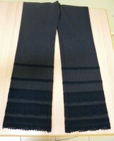 Moschino crochet appliqué fabric pants, m