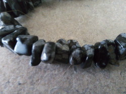 Black larvikite chain