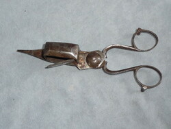 Antique 19th Century Candle Knocker Scissors Wick Cutter Candle Knocker Wrought Iron