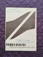 Nádler István kiállítás plakát 1974 Budapesti Műszaki Egyetem
