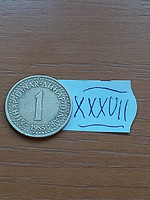 Yugoslavia 1 dinar 1983 nickel-brass xxxvii
