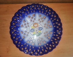 Rare Haban ceramic wall plate with openwork edge - dia. 28 cm