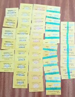 47 old tram passes, from July 1966 to May 1970, complete for babo58