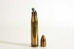 Copper cartridge lighter m=19cm d=3.3cm | cartridge case projectile shaped like ammunition