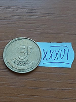 Belgium belgie 5 francs 1986 xxxvi