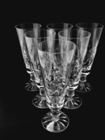 Stemmed crystal glasses, set, 6 in one, 18.5 cm