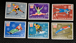 1976. Románia postatiszta Innsbruck sport bélyegek  F/4/15