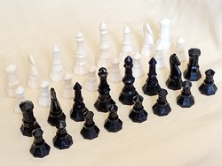 Chess pieces figures octagonal retro Russian plastic king 8x3cm