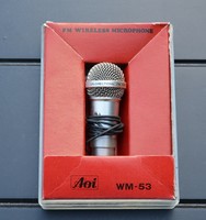 AOI WM-53 japán mini mikrofon , miniature FM wireless microphone eredeti dobozában