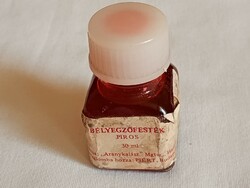 Red stamp ink bottle retro Hungarian
