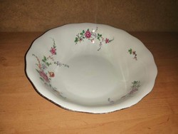 Polish porcelain serving bowl with roses, table center - dia. 26 Cm
