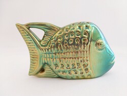 Zsolnay light eosin art-deco fish (no.: 24/262.)