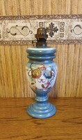 Antique painted kerosene lamp