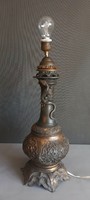 Gyönyörű ázsiai antik asztali lámpa sárkánygyíkok testével. Alkudható!