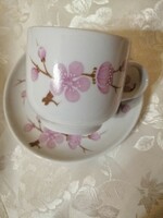 Apricot flower coffee cup