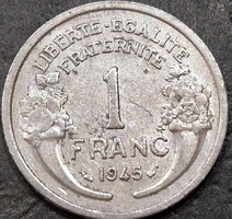 Franciaország 1 frank, 1945.