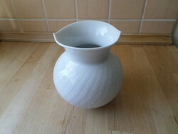 Régi Meisseni fehér porcelán váza 13,5 cm