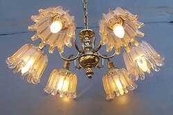 Copper chandelier richard essig doria retro design