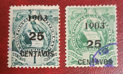 Guatemala 1903. bélyegek  (3/1/2)