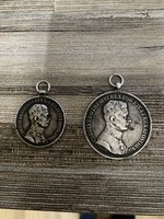 Károly Iv silver small and large valor medal