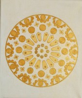 Bőség Mandala vászon kép, ákril festék