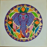 ÉletFanni Mandala vászon kép akryl festék