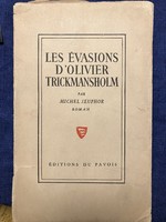 Michel Seuphor Szabolcsi Miklósnak dedikált Les Évasion d’Olivier Trickmansholm