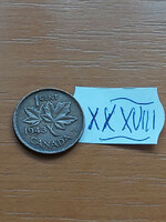 Canada 1 cent 1943 vi. George, bronze xxxviii