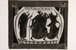 16 db ókori görög szoborfejekről + váza üvegnegatív, eredeti Perutz German