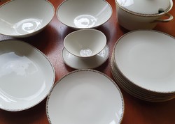 Z & Co Tirschenreuth Bavaria német porcelán étkészlet 18 részes tányér tál mártásos szószos kínáló