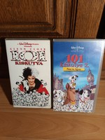 101 Kiskutya 1. és 2. egyben eredeti klasszikus Walt Disney mese VHS videokazettán eladó