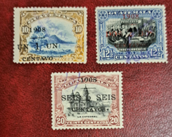 Guatemala 1908. bélyegek F/3/2