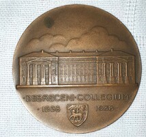 Bronze (?) Plaque Debrecen collegium 1538 - 1938. Lajos Berán