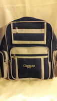 Chenson dark blue zippered 5-compartment backpack backpack 40x38x15 cm.