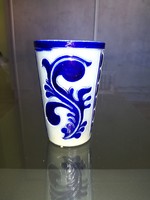 Salt-glazed ceramic cup