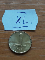 Argentina 1 centavo 1992 aluminum bronze, xl