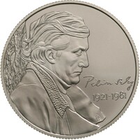 2000 HUF János Pilinszky 2021 non-ferrous metal commemorative medal in closed unopened capsule + description