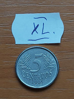 Brazil brasil 5 centavos 1994 stainless steel xl