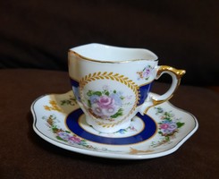Japán  porcelán aranyozott kávés csésze aljával hibátlan, újnak mondható