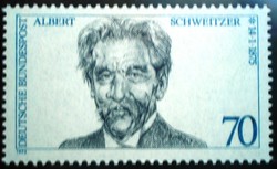 N830 / Germany 1975 albert schweitzer stamp postal clerk