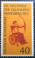 N733 / Germany 1972 sports festival stamp for the disabled postal clerk