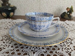 Porcelain trio with a blue pattern