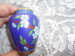 Rekeszzománc  váza  CLOISONNÉ 8-8,5 cm