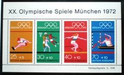 Nb8 / Germany 1972 Olympics Munich block postal clerk