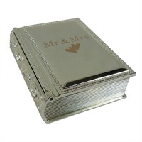 Esküvői könyv formájú kis doboz (17015)