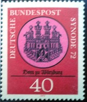 N752 / Germany 1972 synod '72 stamp postal clerk