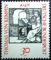 N674 / Germany 1971 thomas von kempen stamp postal clerk