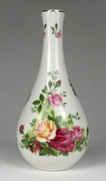 1R827 Hibátlan rózsás Royal Albert porcelán váza 14.5 cm