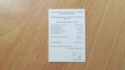 HUF 5,000 2003 János Neumann certification
