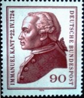 N806 / Germany 1974 immanuel kant philosopher stamp postal clerk